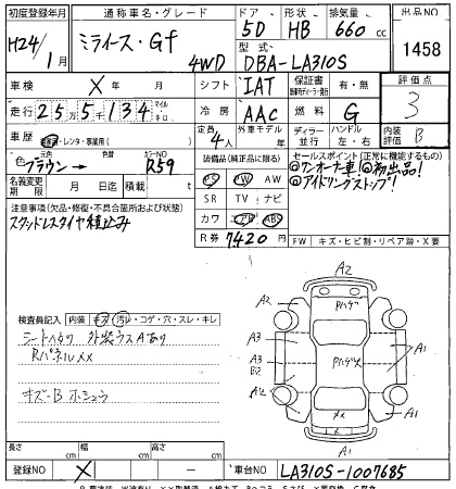 DAIHATSU MIRA E S 2012