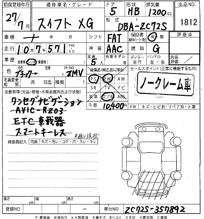 SUZUKI SWIFT 2015