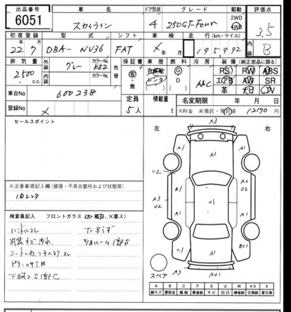 NISSAN SKYLINE 2010