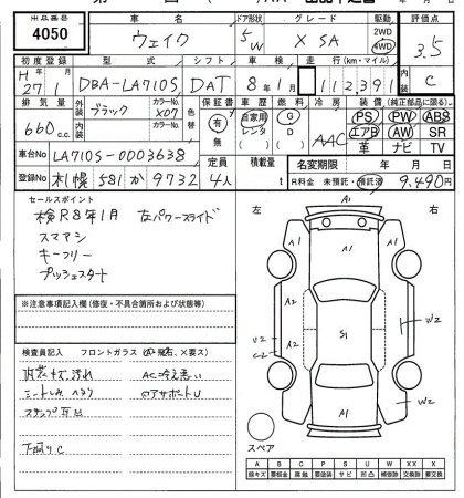 DAIHATSU WAKE 2015