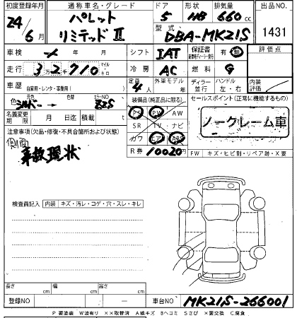SUZUKI PALETTE 2012