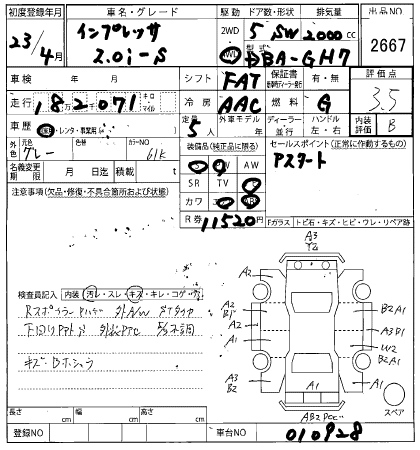SUBARU IMPREZA 2011
