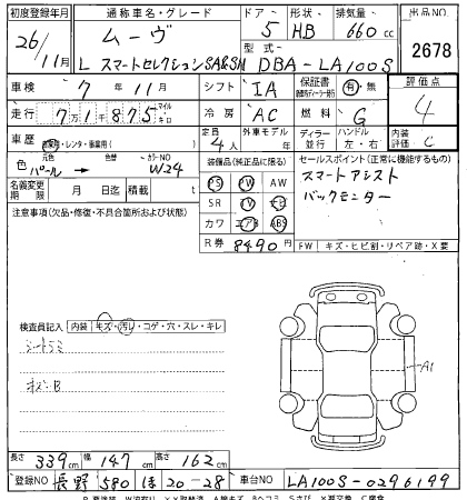 DAIHATSU MOVE 2014