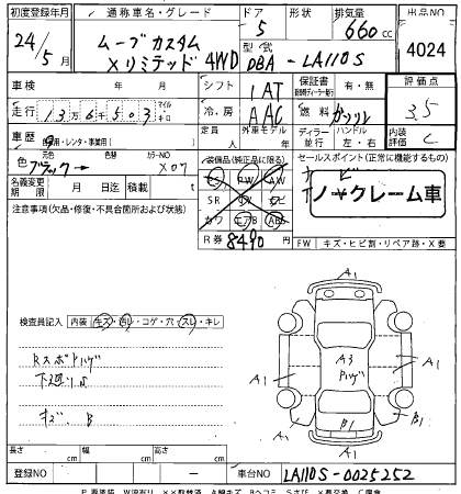 DAIHATSU MOVE 2012