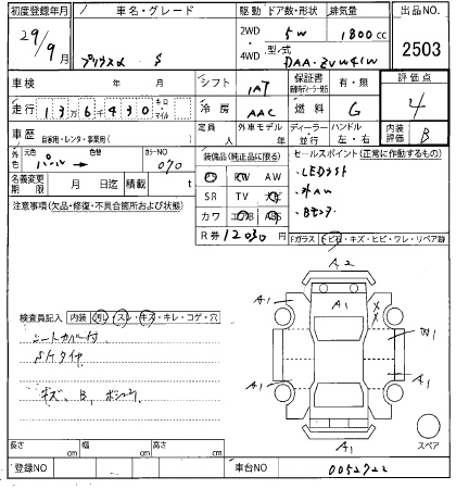 TOYOTA PRIUS ALPHA 2017