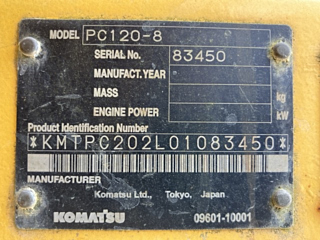KOMATSU PC120-8 2011