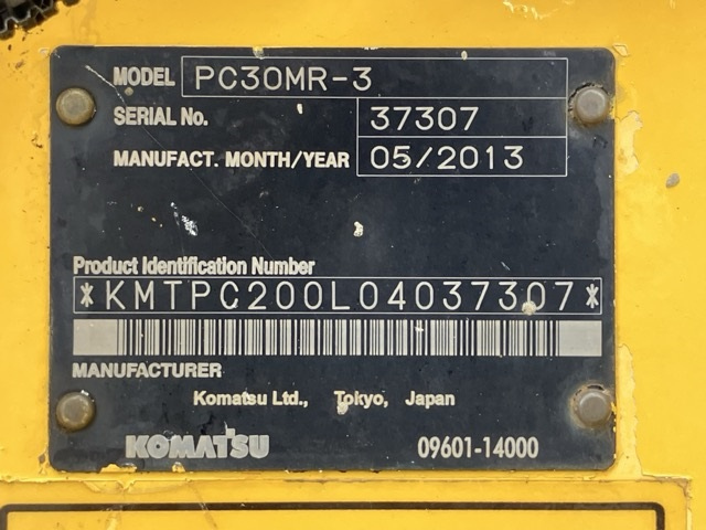 KOMATSU PC30MR-3 2013