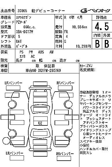 Аукционный лист MAZDA SCRUM 2022