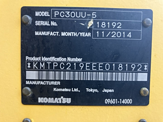 KOMATSU PC30UU-5 2014