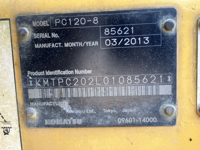 KOMATSU PC120-8 2013