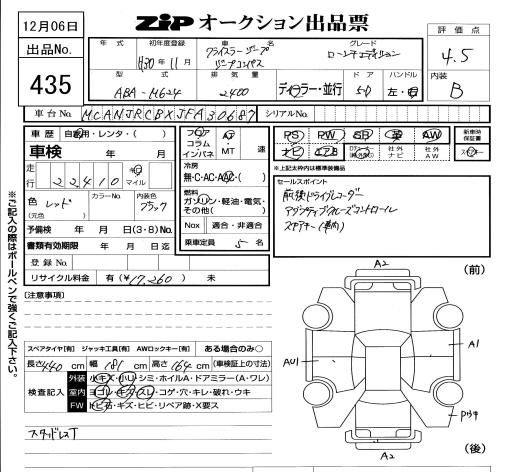 Аукционный лист CHRYSLER JEEP COMPASS 2018