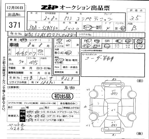 Аукционный лист BMW M3 2021