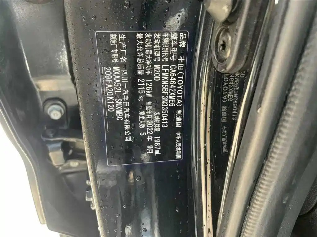 TOYOTA RAV4 RONGFANG 2022