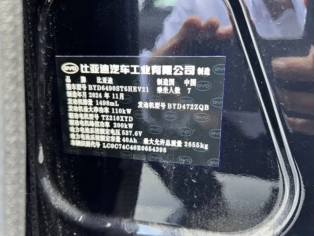 BYD TANG NEW ENERGY 2024