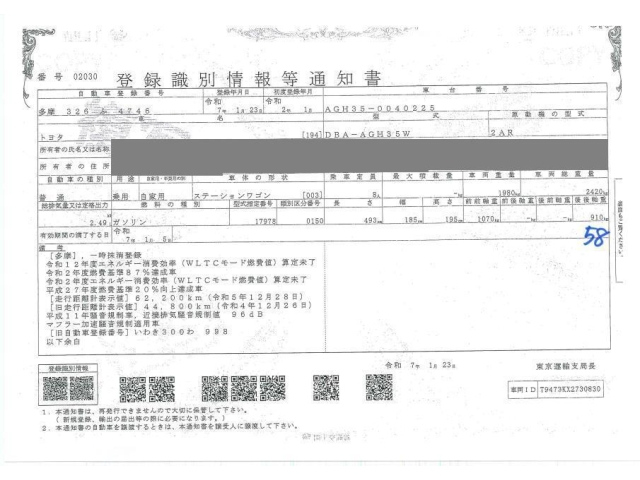 TOYOTA VELLFIRE 2020