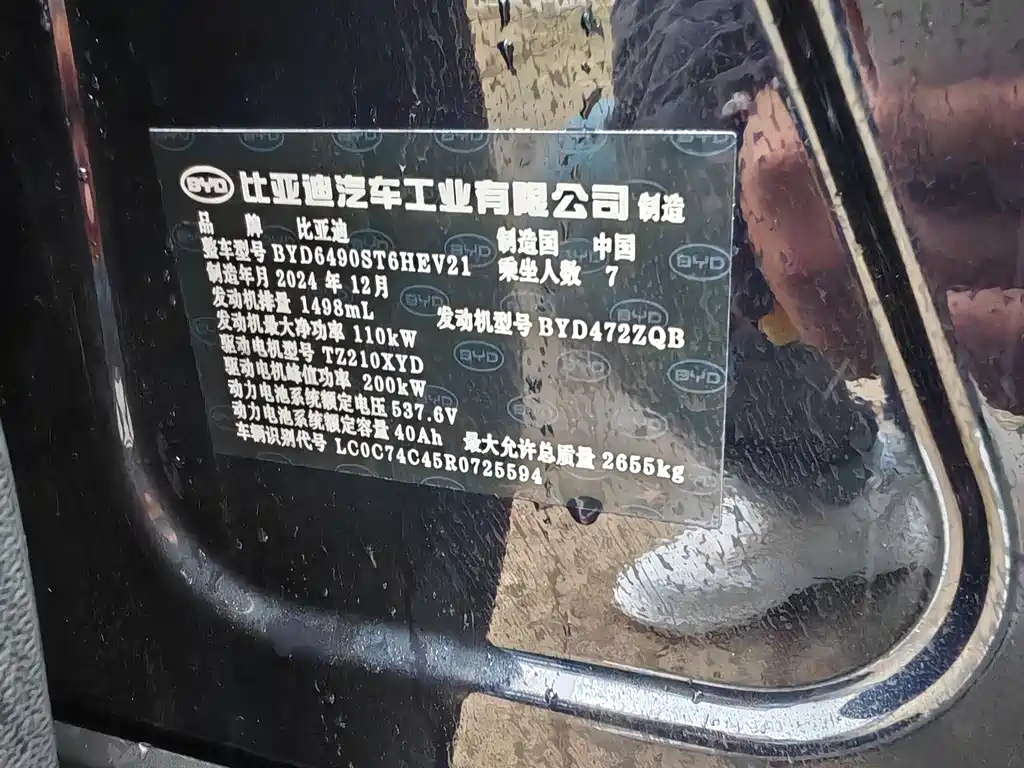 BYD TANG NEW ENERGY 2025