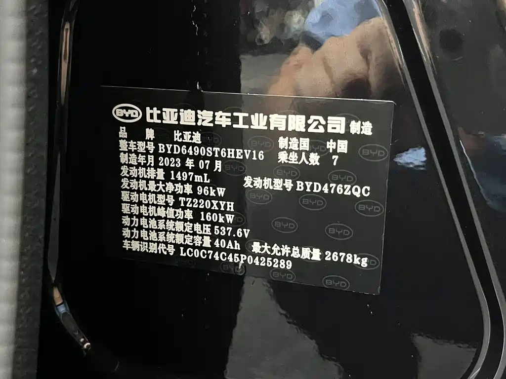 BYD TANG NEW ENERGY 2024