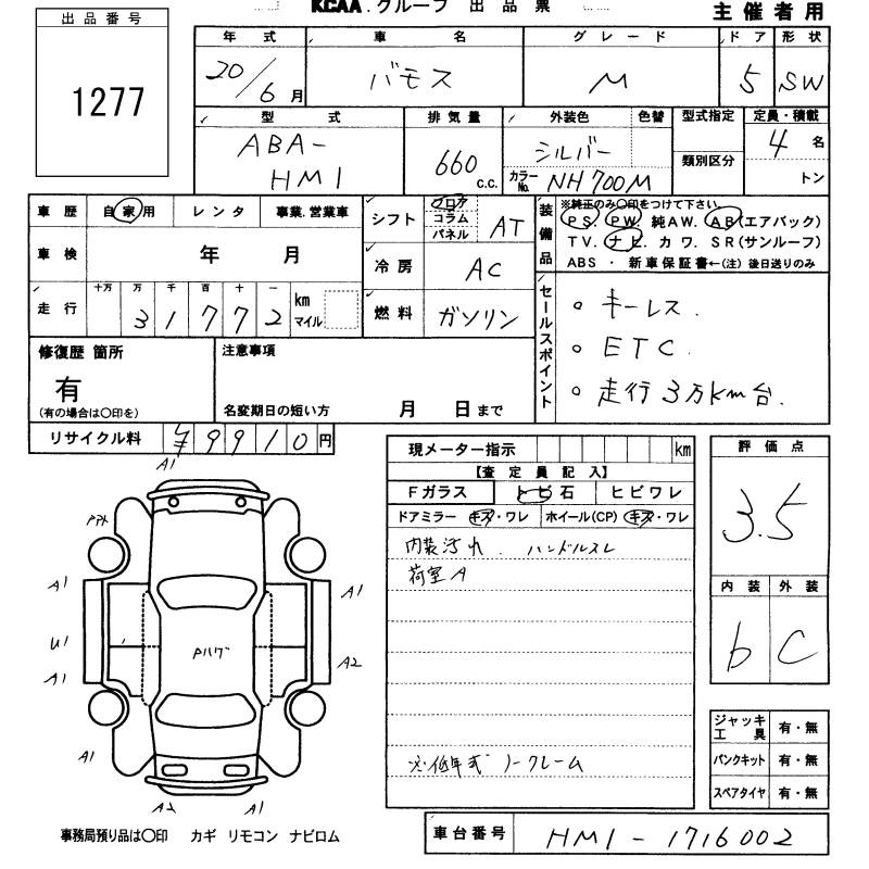 Аукционный лист