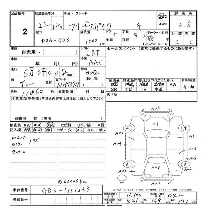 Аукционный лист
