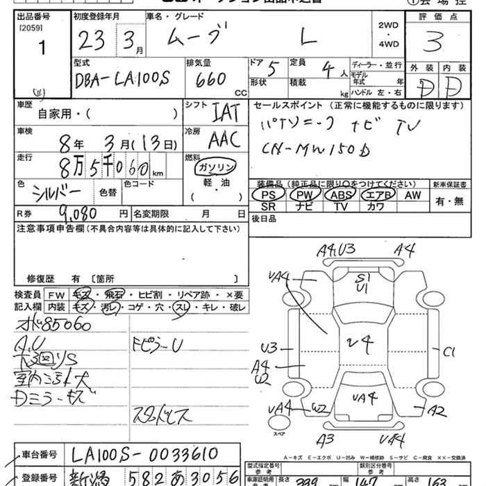 Аукционный лист