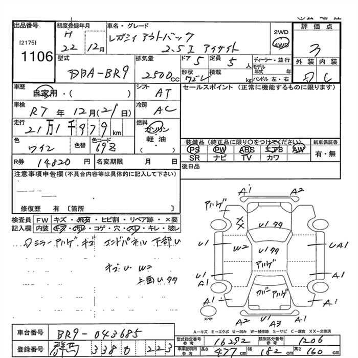 Аукционный лист