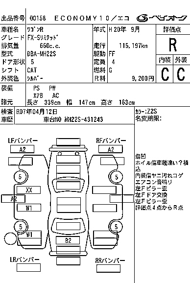 SUZUKI WAGON R 2008