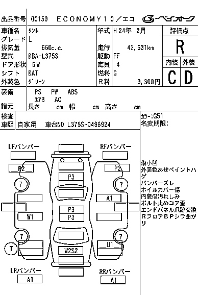 DAIHATSU TANTO 2012