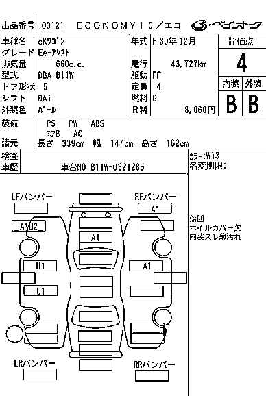 MITSUBISHI EK WAGON 2018