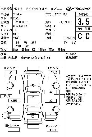 MAZDA PREMACY 2012