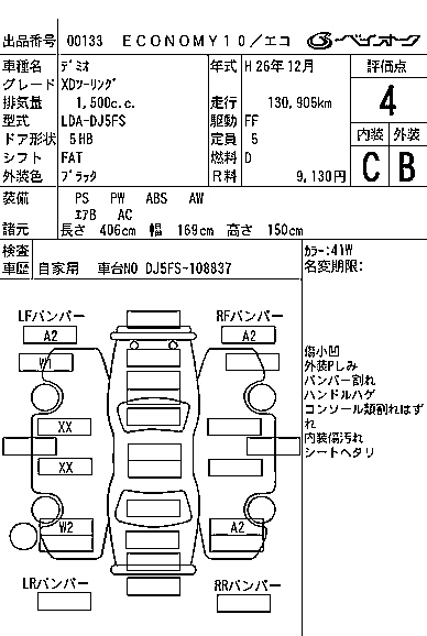 MAZDA DEMIO 2014