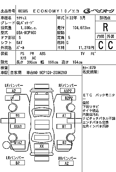 TOYOTA RACTIS 2010