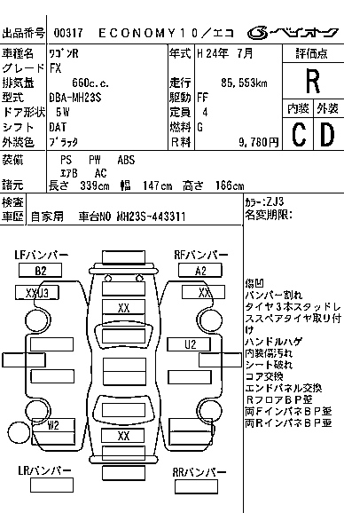 SUZUKI WAGON R 2012
