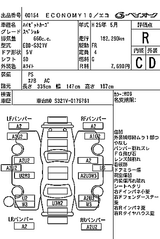 DAIHATSU HIJET VAN 2013