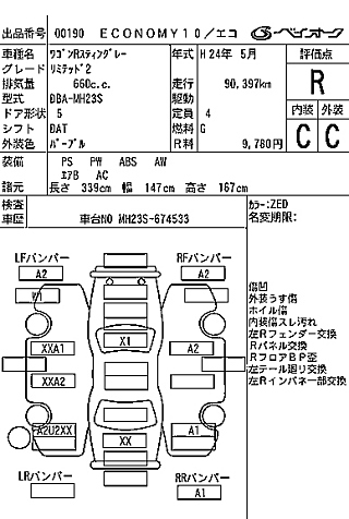 SUZUKI WAGON R 2012