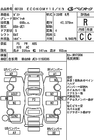 HONDA ZEST 2008