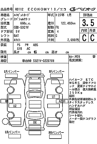 DAIHATSU HIJET VAN 2015