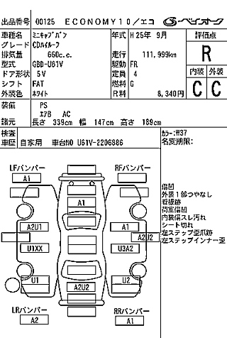 MITSUBISHI MINICAB VAN 2013