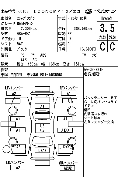 HONDA STEP WAGON 2014