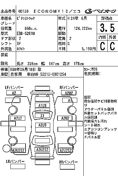 TOYOTA PIXIS TRUCK 2012