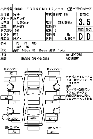HONDA SHUTTLE 2016