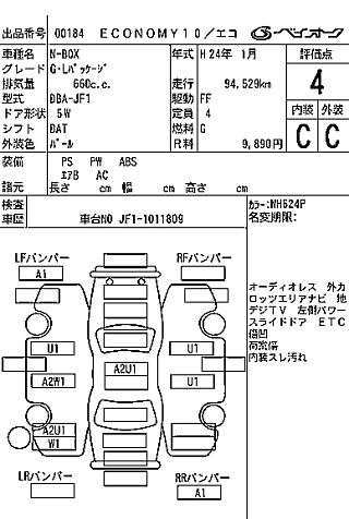HONDA N BOX 2012