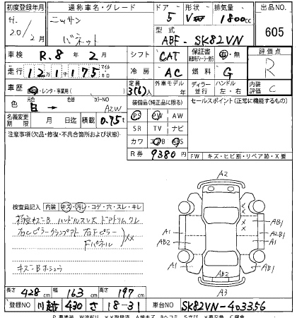 NISSAN VANETTE VAN 2008