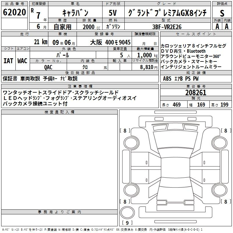 Аукционный лист NISSAN CARAVAN VAN 2025