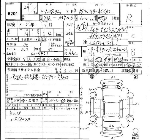 Аукционный лист DAIHATSU THOR 2017